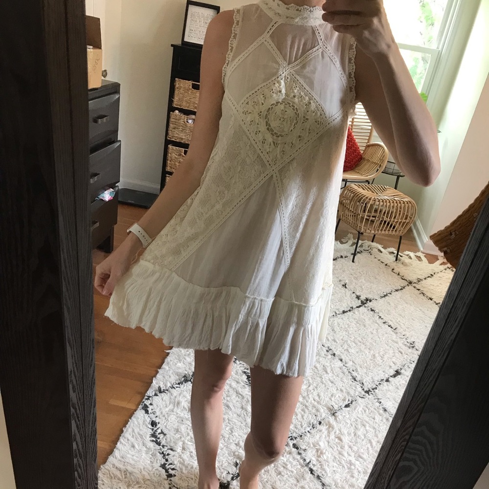 NWT Free People white dress, XS